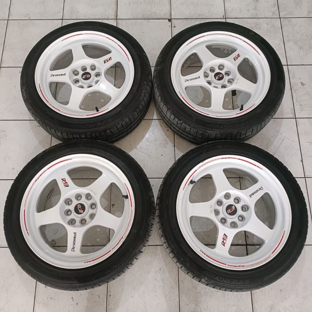 Velg Mobil Second SPOON Ring 16 Lebar 7 pcd 4x100/114,3 Et40 + Ban 195 50 R16