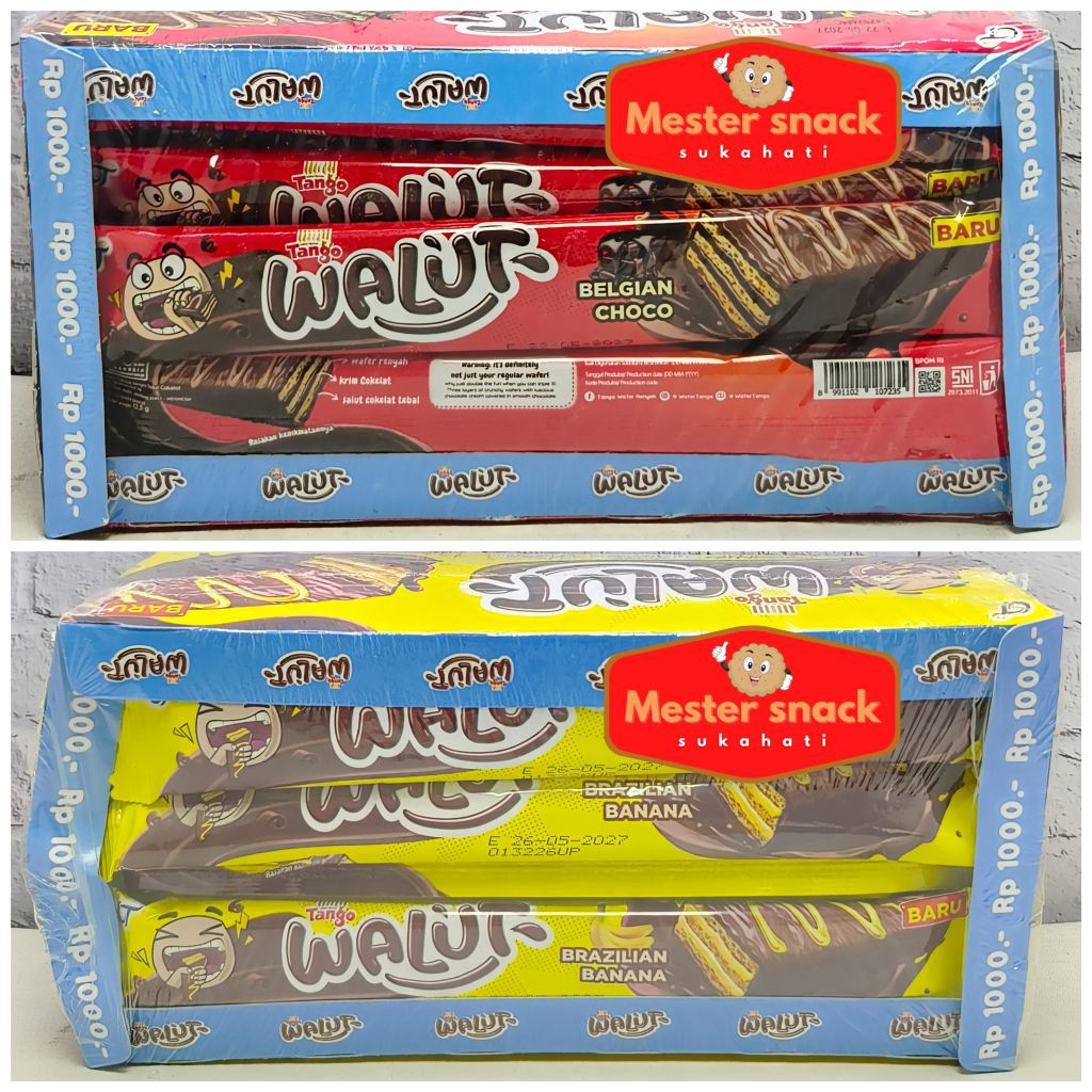 Tango Walut | Wafer Belgian Coklat