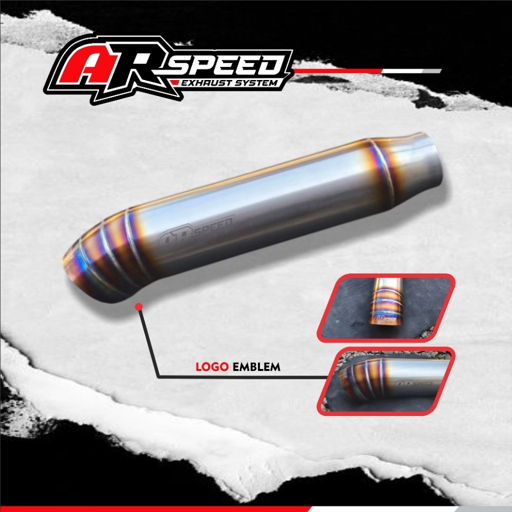 tailpipe diesel replika titanium ori arspeed