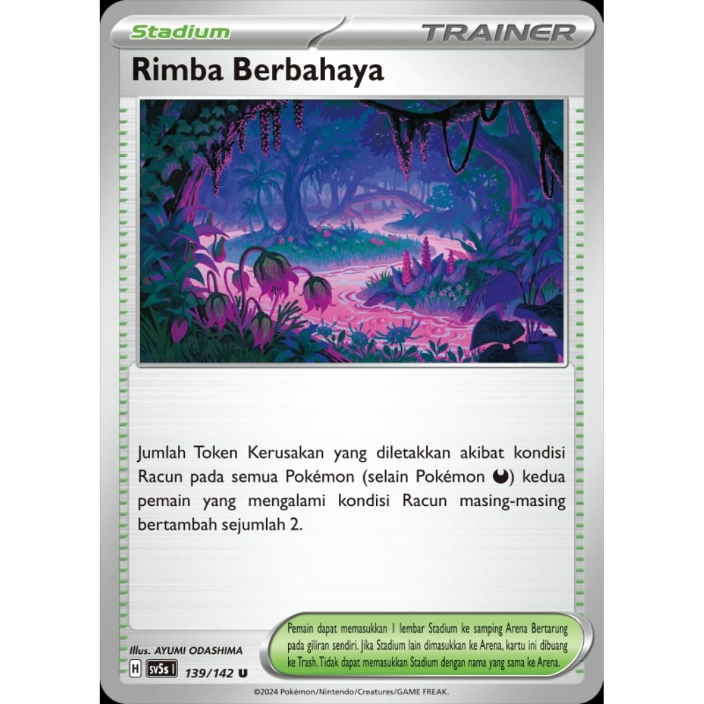 rimba berbahaya tcg pokemon / kartu pokemon