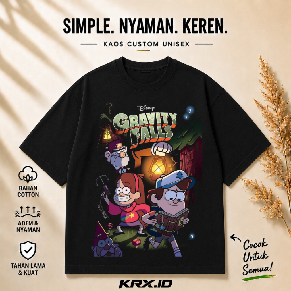 T-Shirt Oversize Gravity Falls
