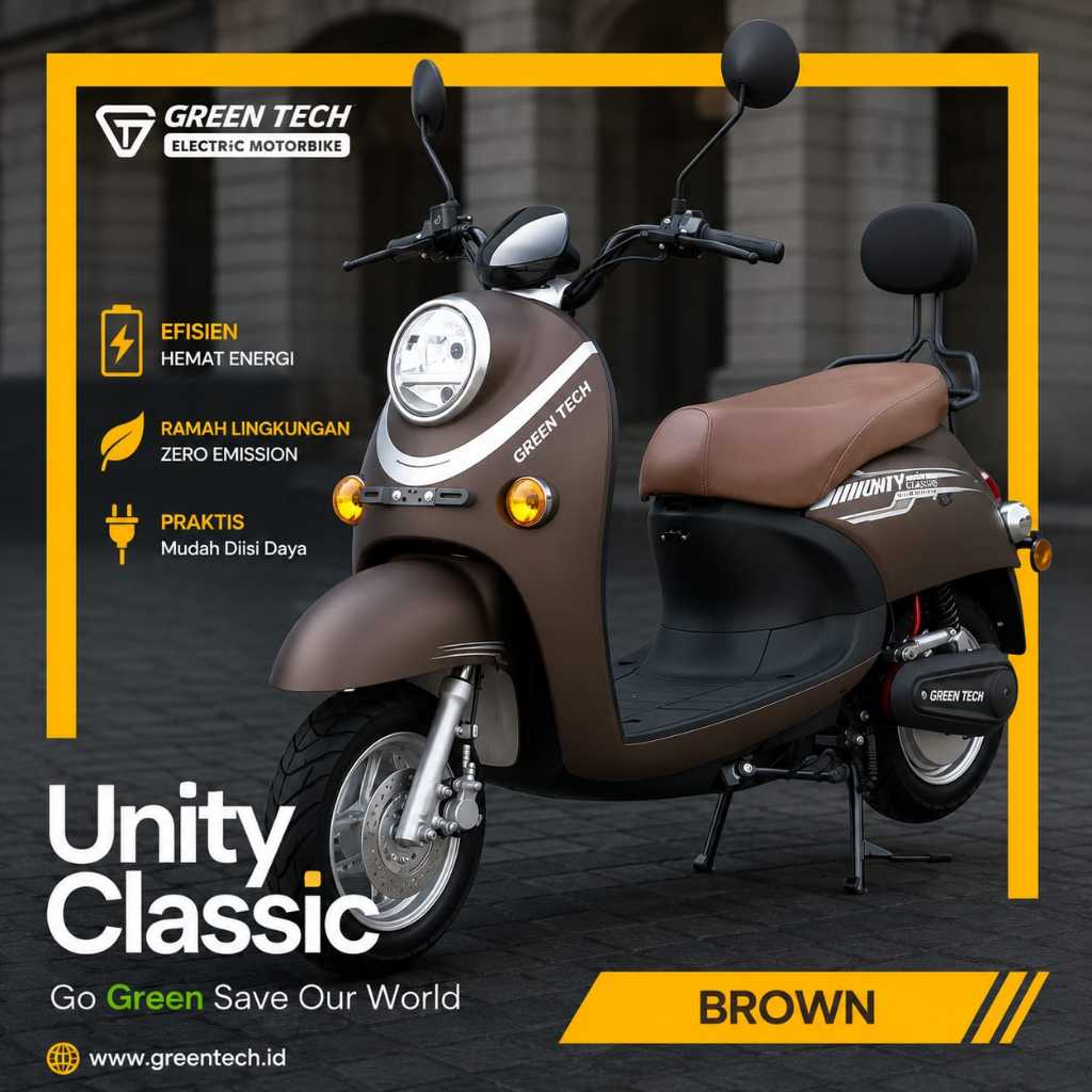 Motor Listrik GREENTECH UNITY CLASSIC 1500 Watt