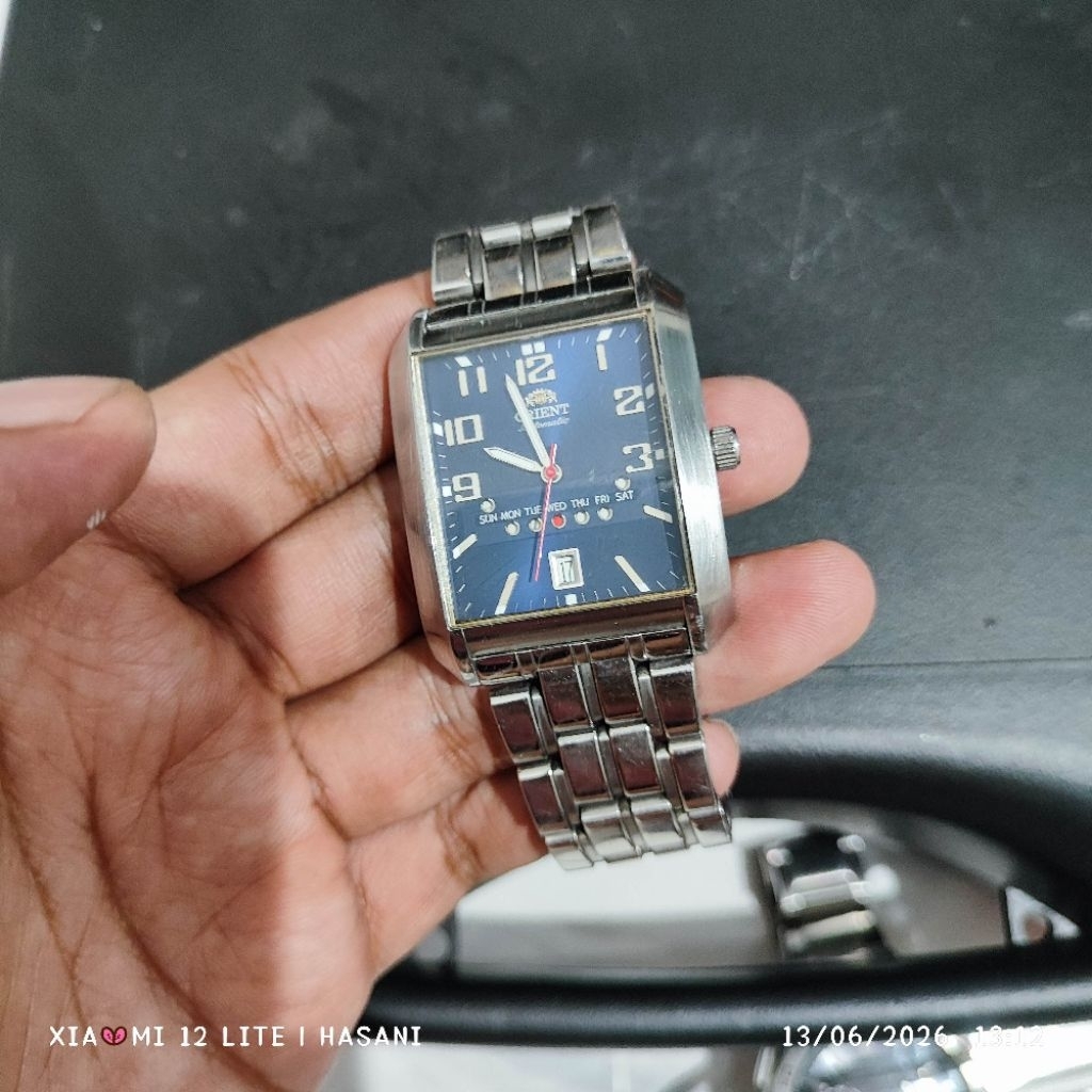 jam tangan vintage orient tank DOT day rare item all original normal