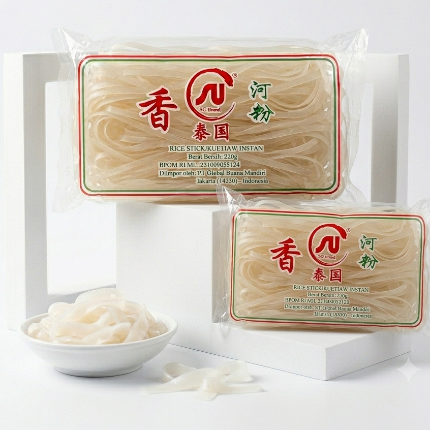 Mie Instan / SU Brand Kwetiau Kering / Kwetiaw Kering 220gr