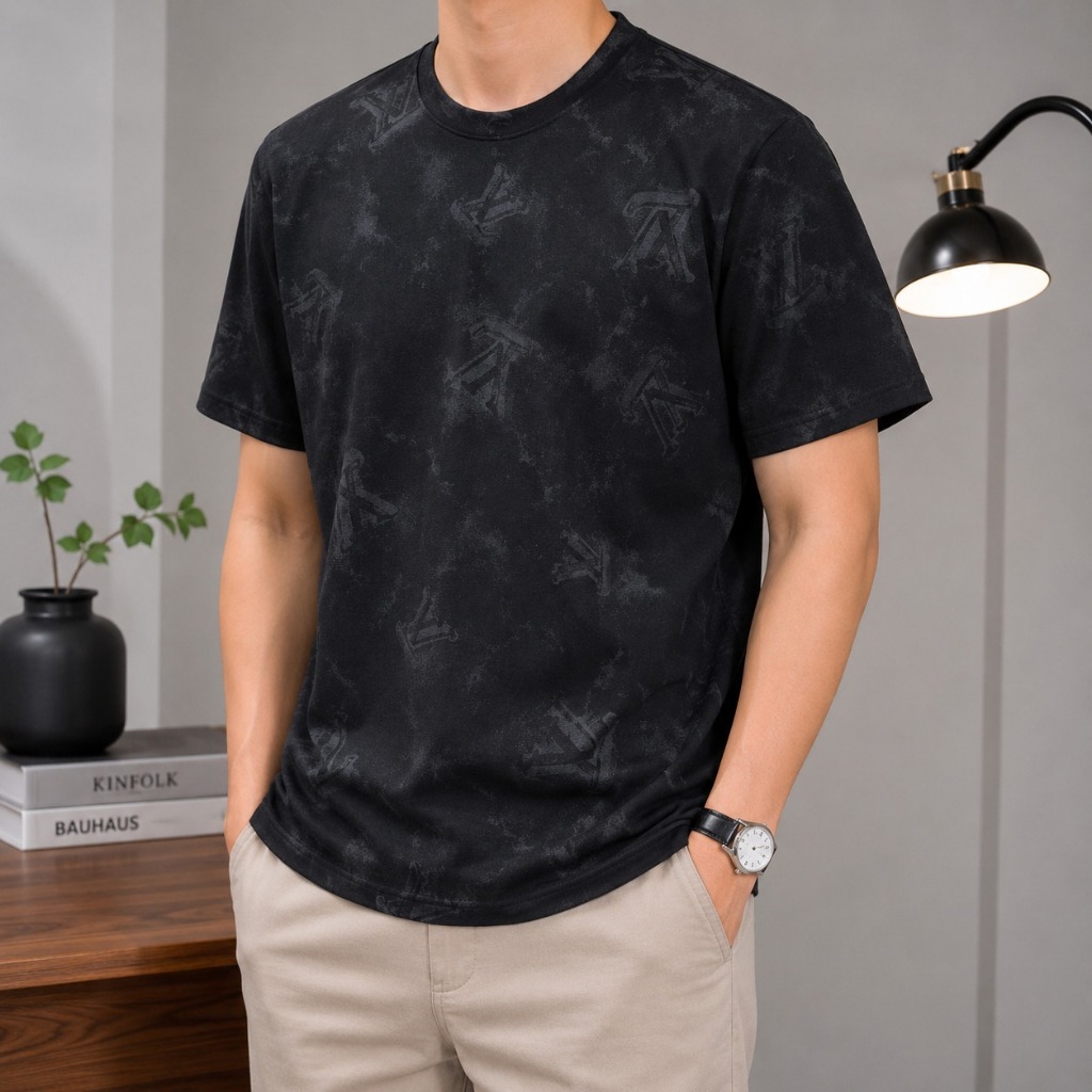 LV PARIS T SHIRT MEN & MONCLER, CELINE - Original 100% - Like New - Made in Italy
