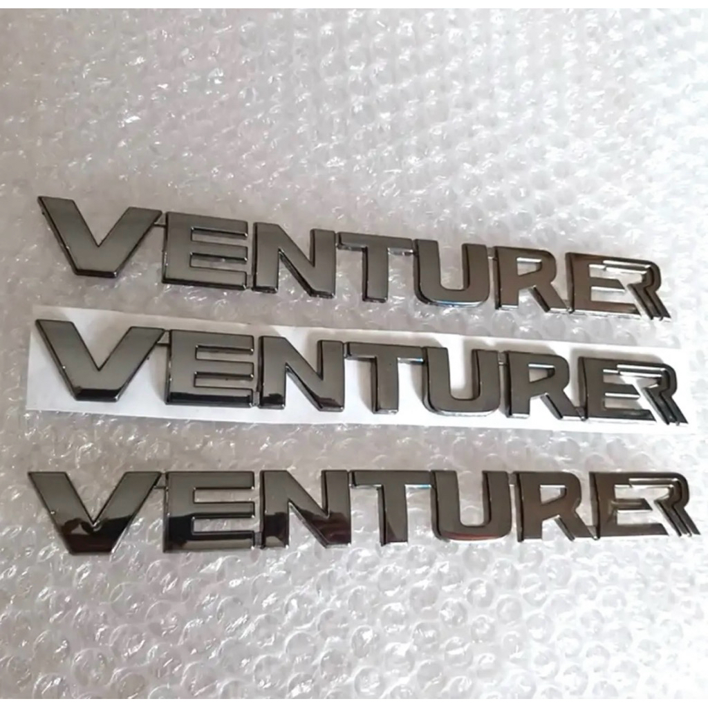 Logo Emblem VENTURER Black Chrome
