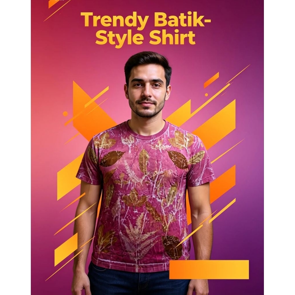 kaos motif ecoprint