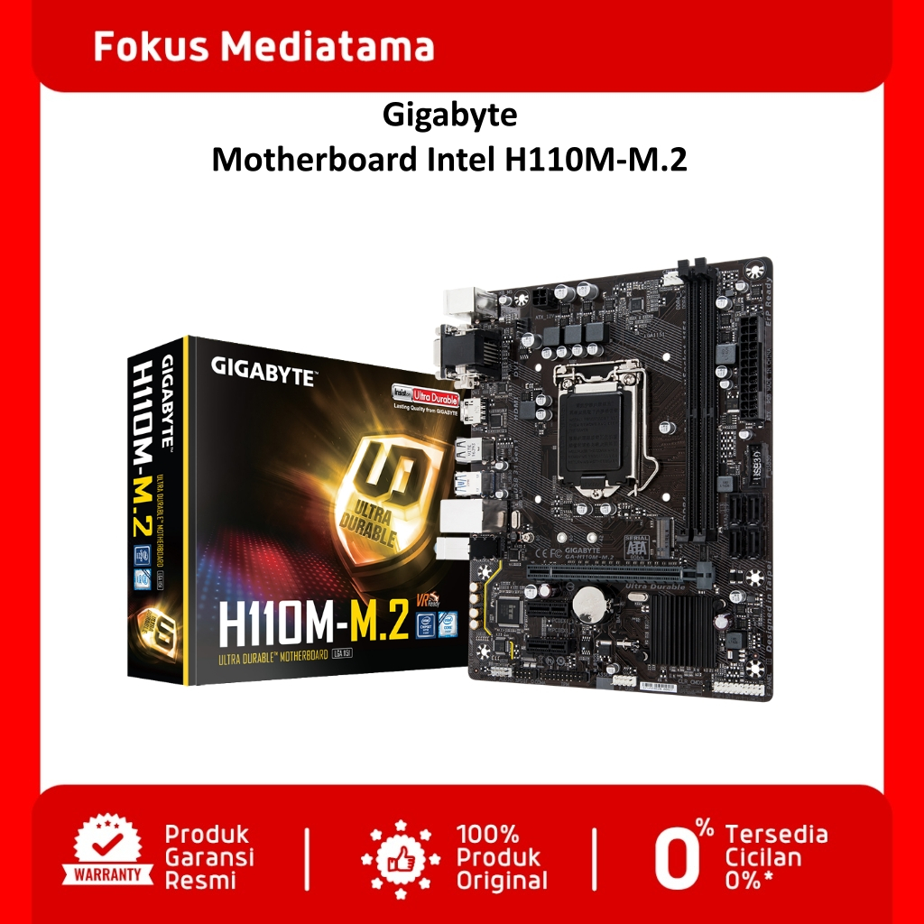 Gigabyte Motherboard Intel H110M M.2