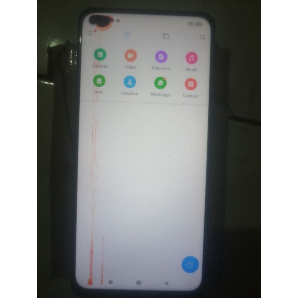 Jual LCD Readmi Note 9 original minus seperti di foto