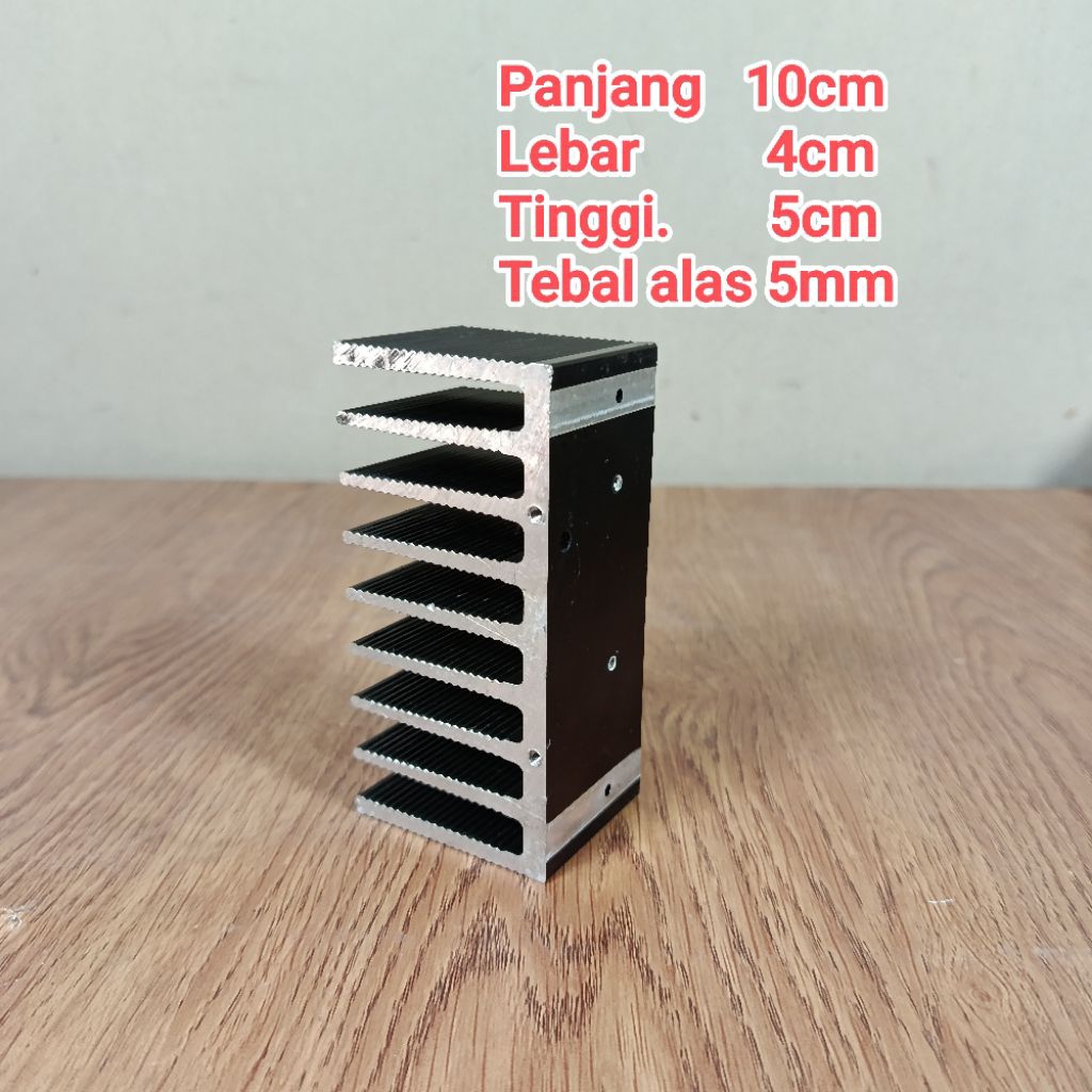 heatsink pendingin tebal 5mm panjang 10cm