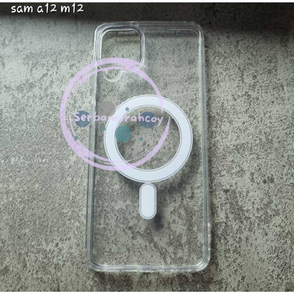 case samsung a12 m12 a37 clear magsafe case hard case magnetic