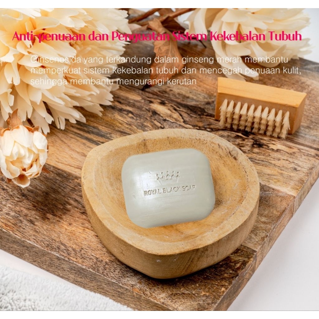 ROYAL BLACK GINSENG SOAP - Sabun Royal Black Ginseng Original 100% (Min. Order 10 Pcs)