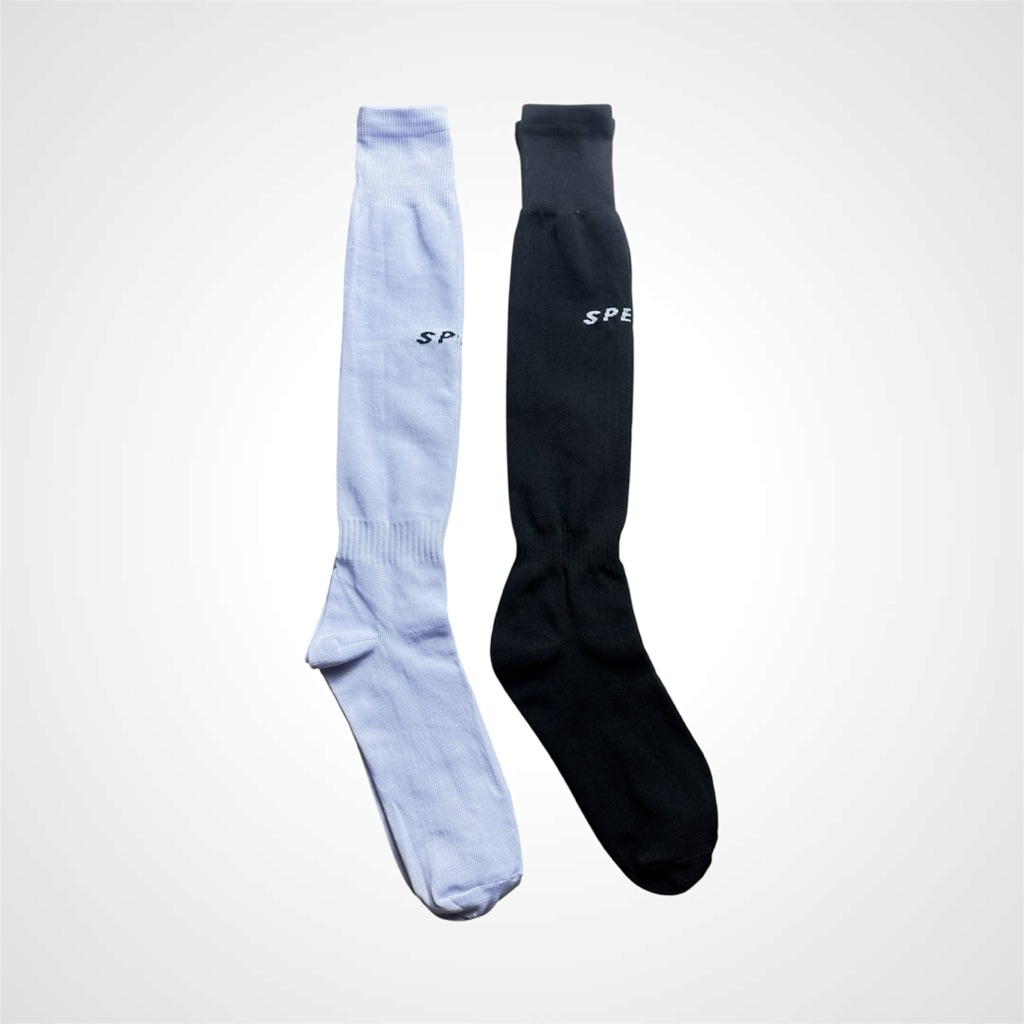Kaos Kaki Bola Specs Motif Polos Best Seller Hitam Putih Unisex