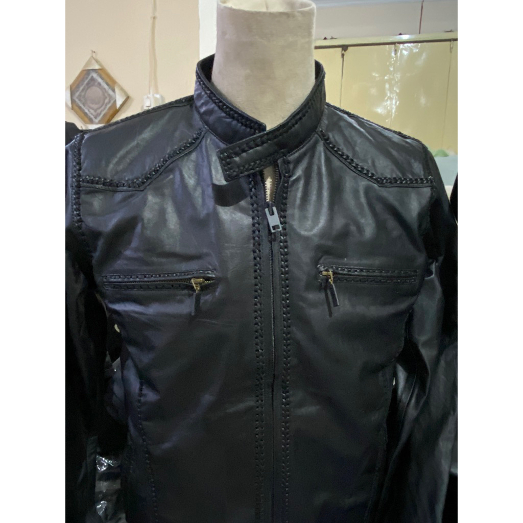 JAKET KULIT SULAM GARUT 100% Kulit