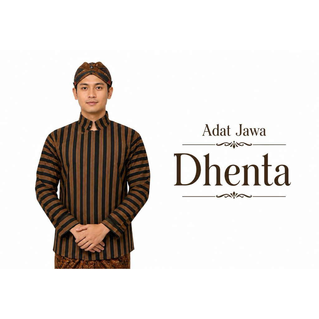 Atasan Surjan Lurik Pria Dewasa / Surjan Lurik Pria Premium