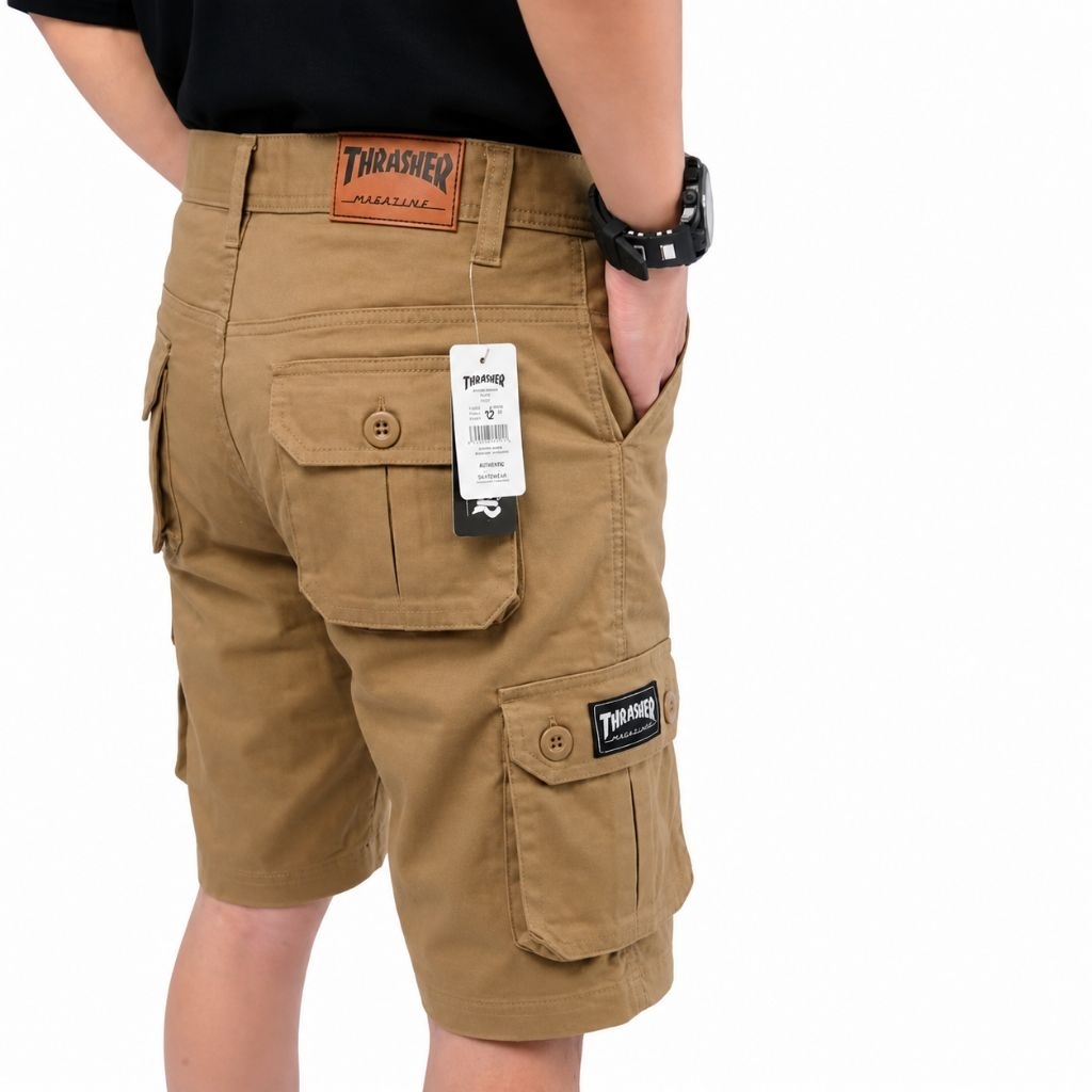 Celana Cargo Pendek Thrasher Pria Original