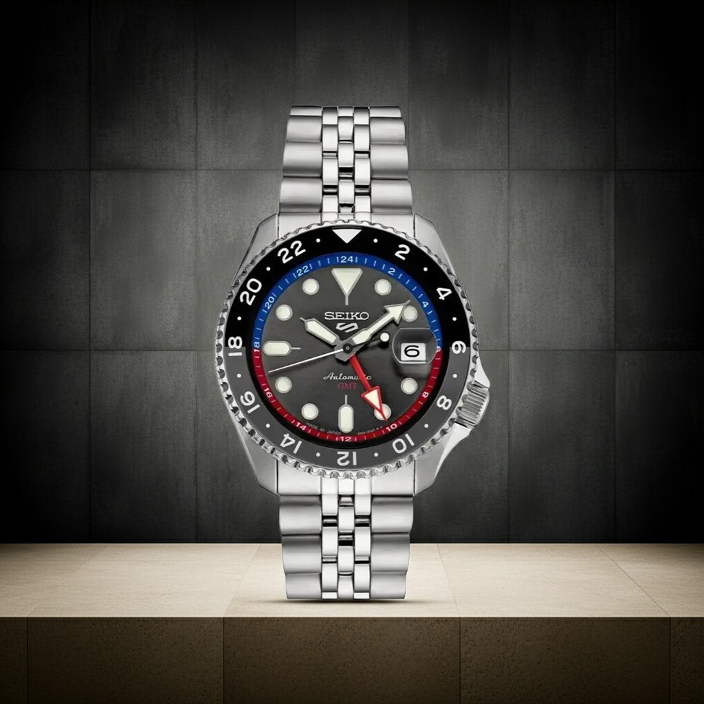 Jam Tangan Seiko 5 Sports GMT SSK019K1 Automatic