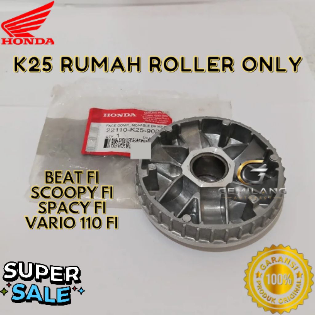 RUMAH ROLLER ONLY KODE K25, RUMAH ROLLER ONLY BEAT FI, RUMAH ROLLER ONLY SCOOPY FI, RUMAH ROLLER ONL