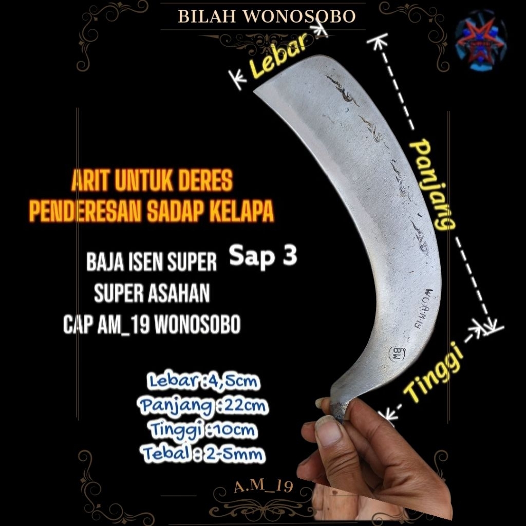 Arit Deres / Sadap Kelapa Baja Isian Selap 3 Super Full Wonosobo AM19