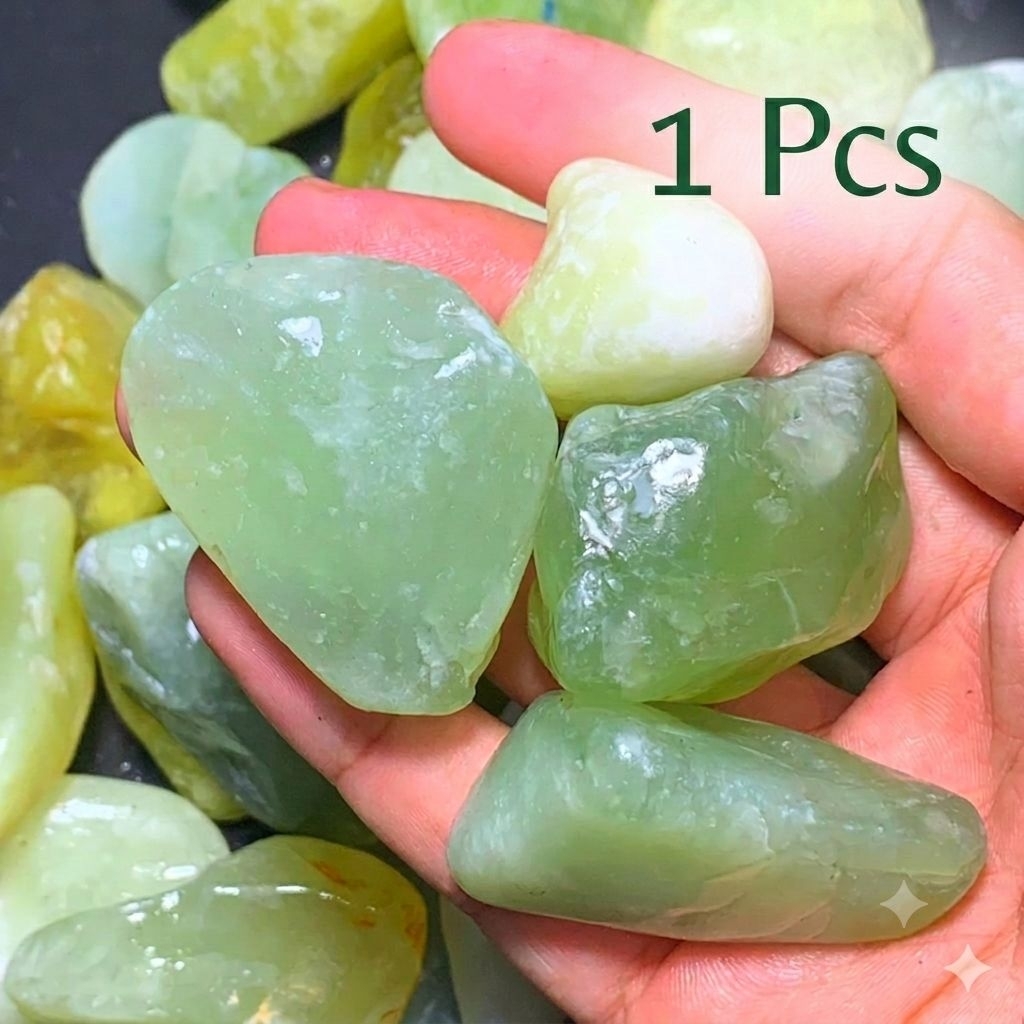 Bahan Batu Akik Giok Aceh / Sungai Dareh / Pucuk Pisang Rough Bijian 1 Pcs