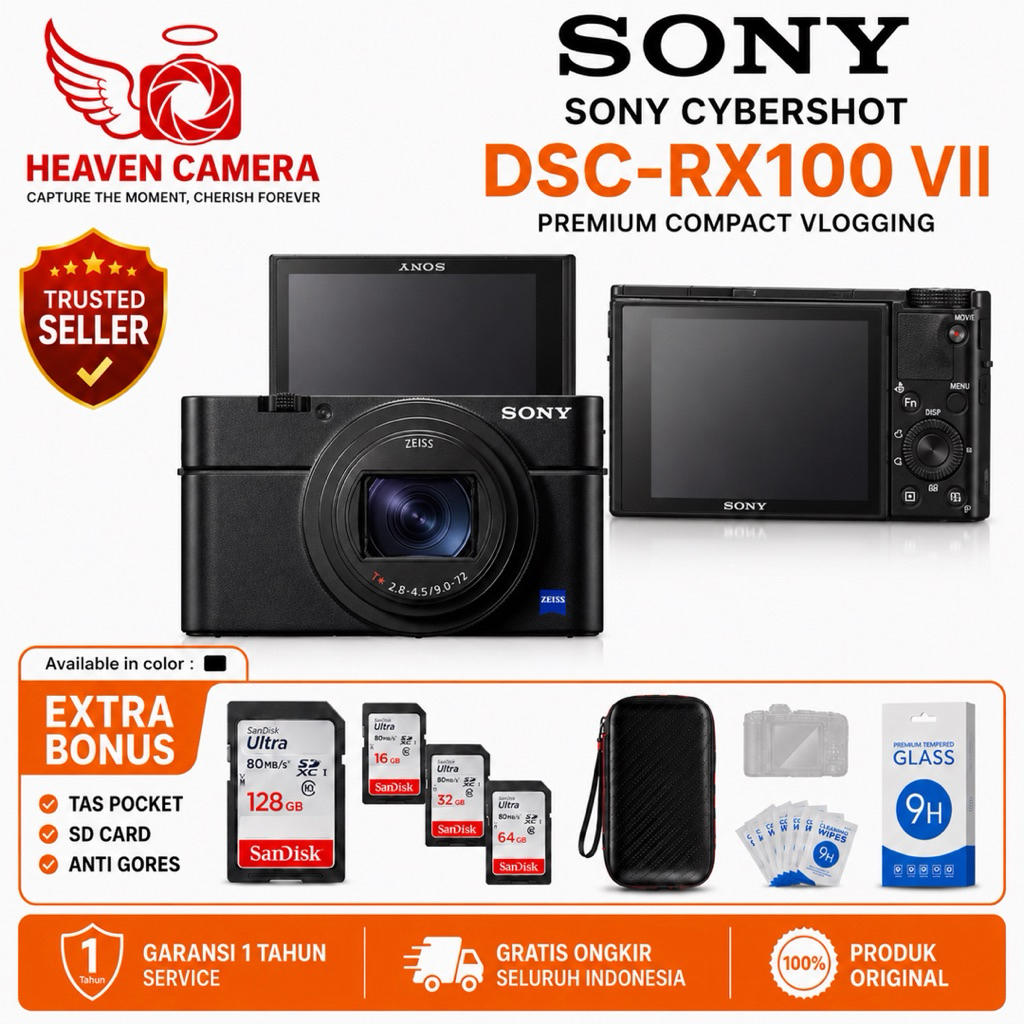 Sony Cyber-Shot DSC-RX100 VII Premium Compact Camera | Sony RX100 Mark 7 Camera Digital