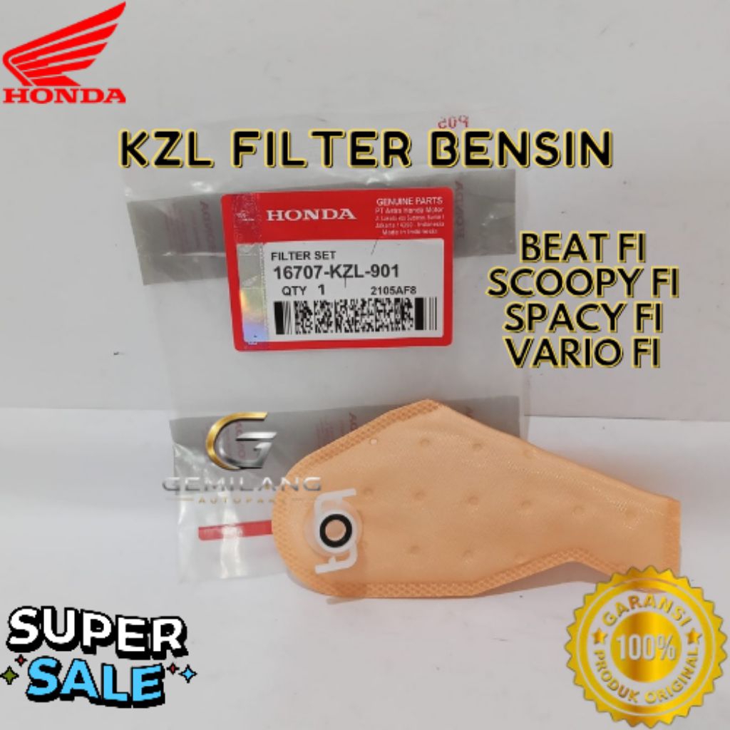 FILTER BENSIN KODE KZL, FILTER BENSIN BEAT FI, FILTER BENSIN SCOOPY FI, FILTER BENSIN SPACY FI, FILT