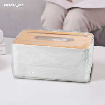 Kotak Tisu Kayu Tissue Box dengan Holder Smartphone - ZJ08