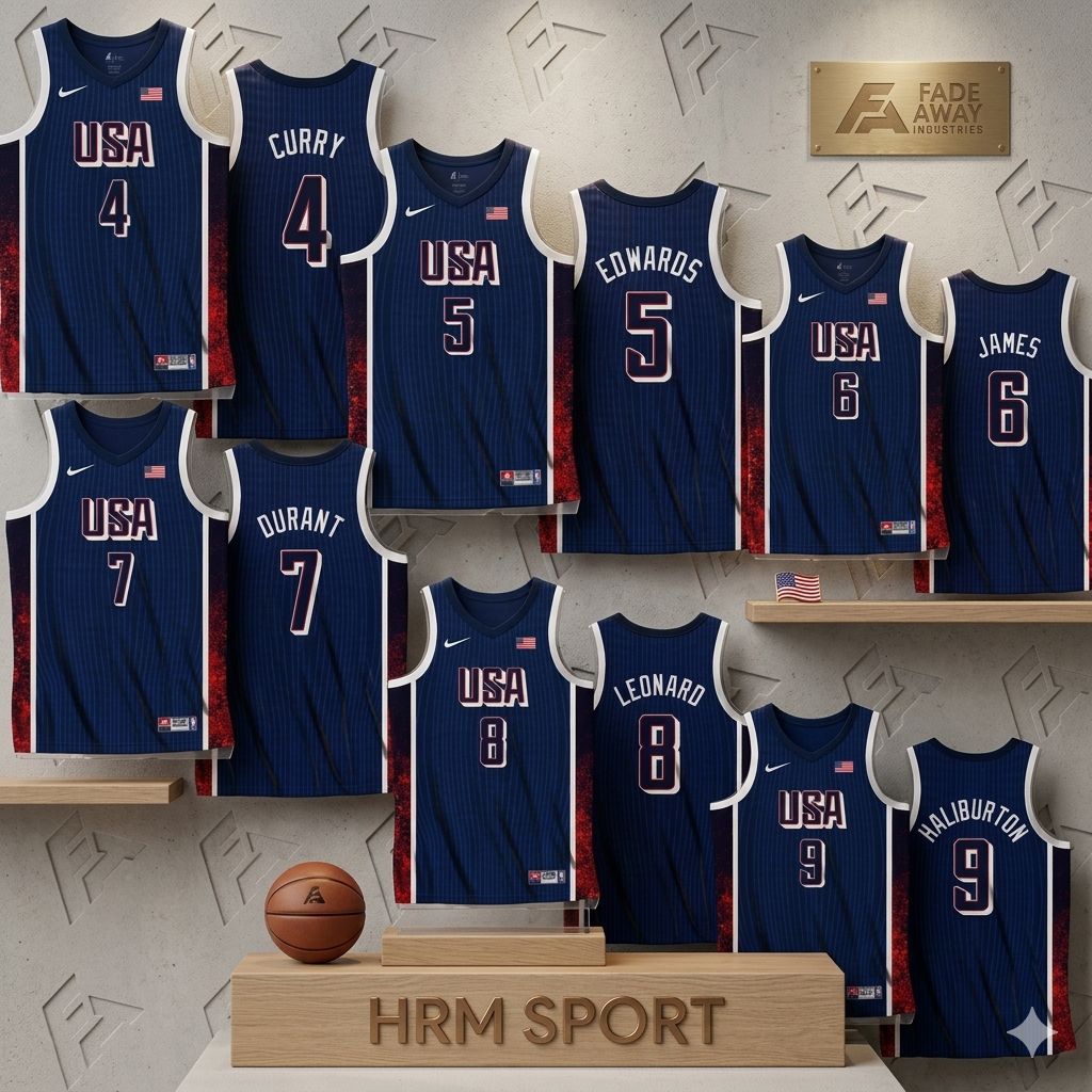 FADE AWAY JERSEY BASKET USA TEAM