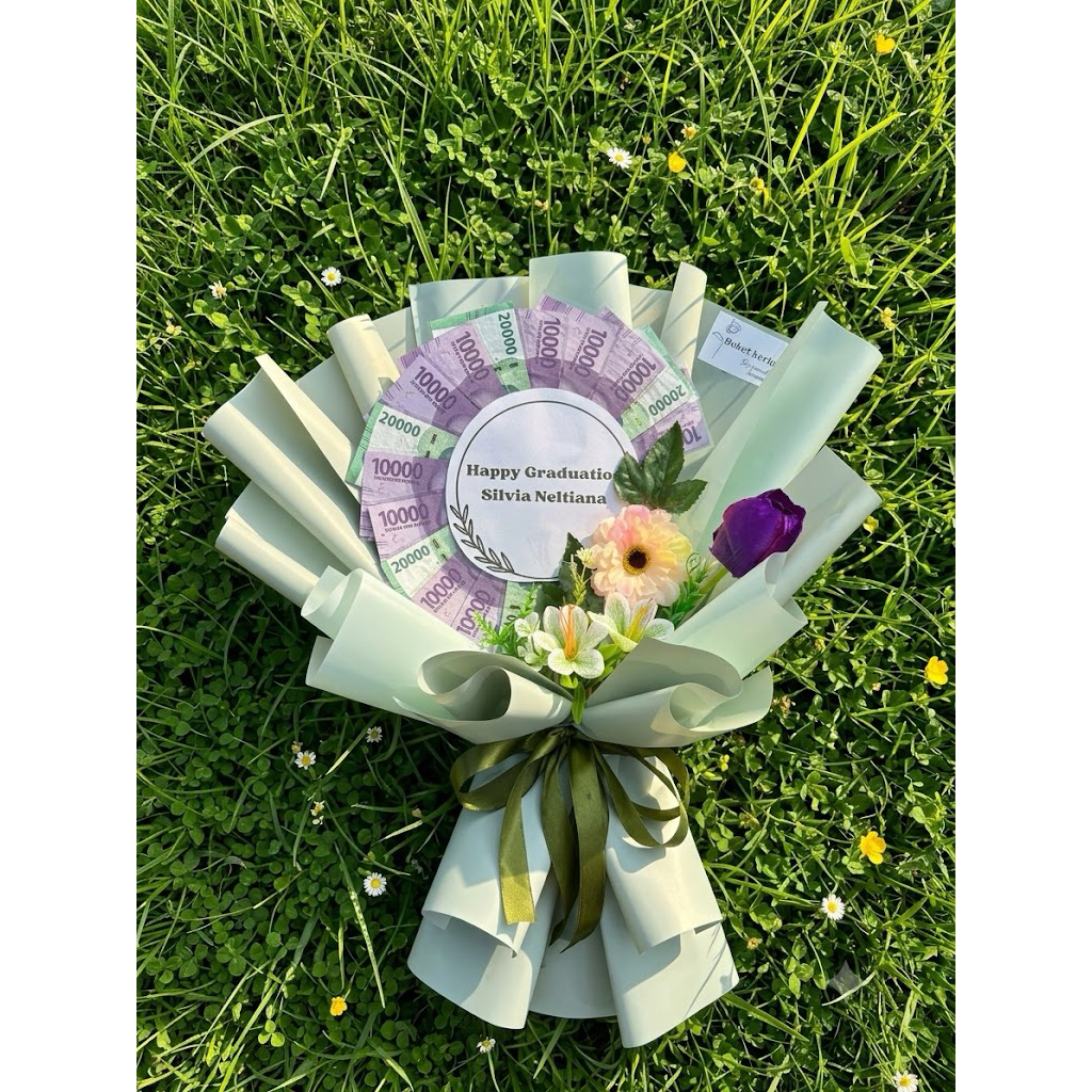 Buket mix pecahan 10k dan 20k