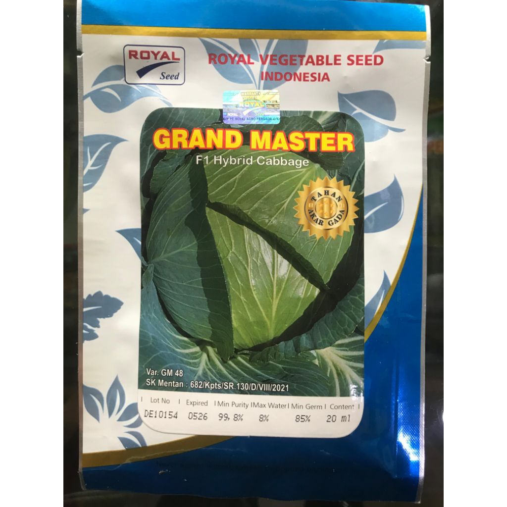 benih kubis / kol GRAND MASTER F1 20 ml  ( kubis / kol )