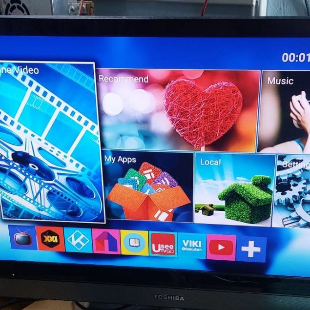 MXQ Pro 4K TV Box Android 5.1 Amlogic S905 RAM 1GB ROM 8GB Hitam