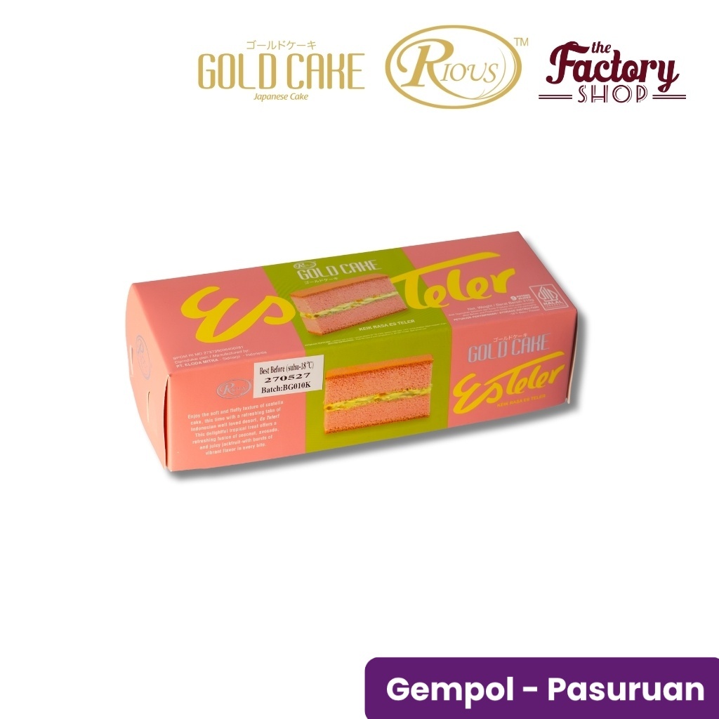RIOUS GOLD CAKE RASA ES TELER MINI (289933998010007)