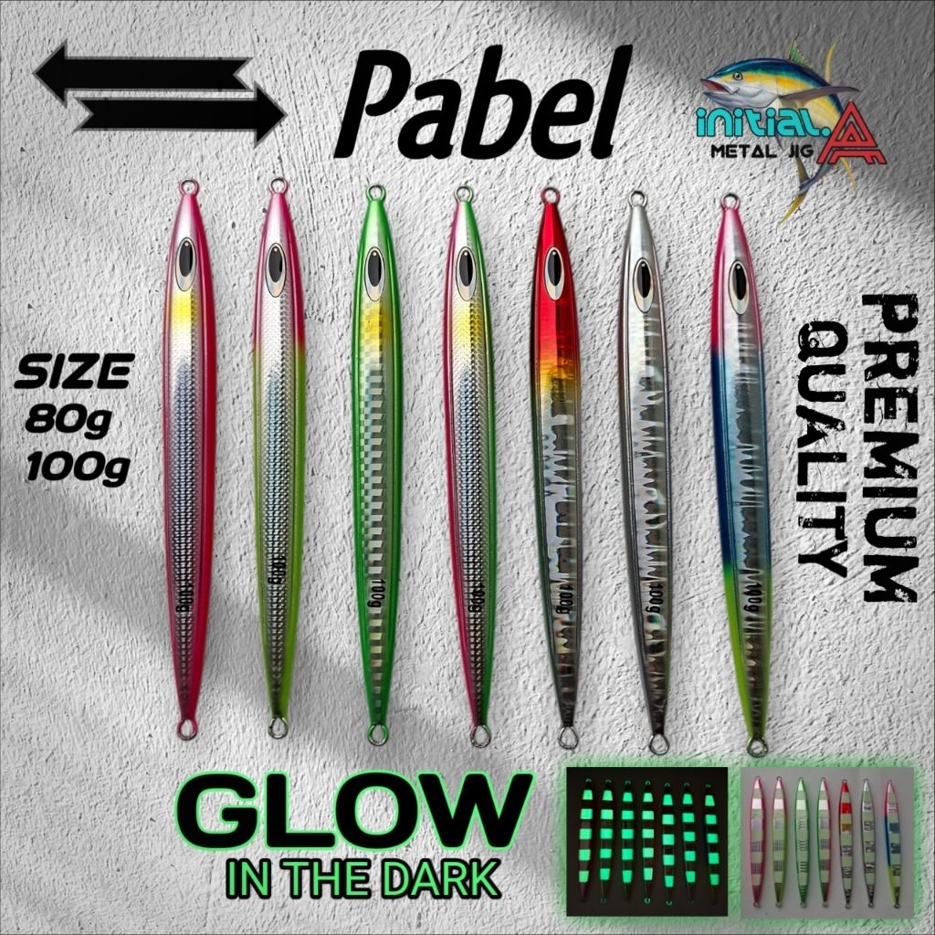 umpan pancing metaljig 80g 100g pabel GID