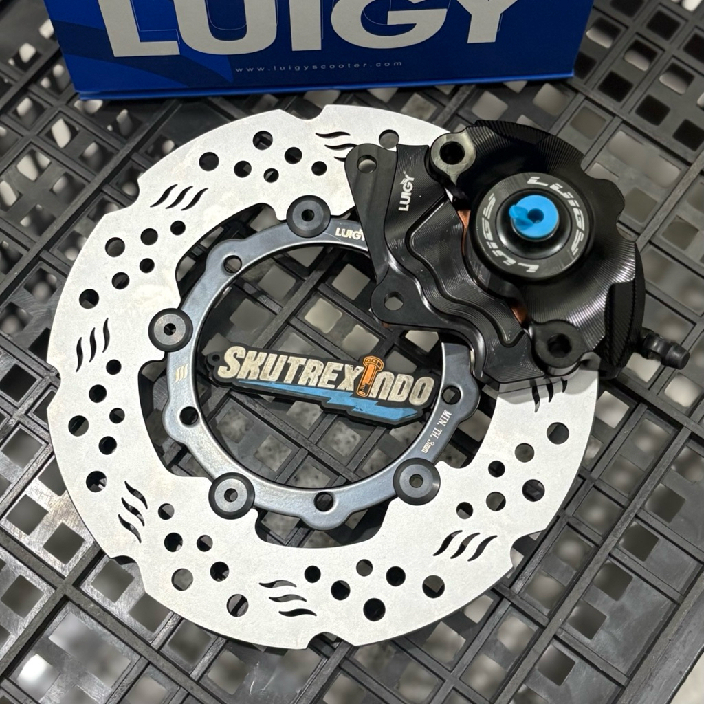 Paket Caliper Luigy XR-05 Black + Discbrake Luigy FR-05 215mm Vespa Sprint Primavera