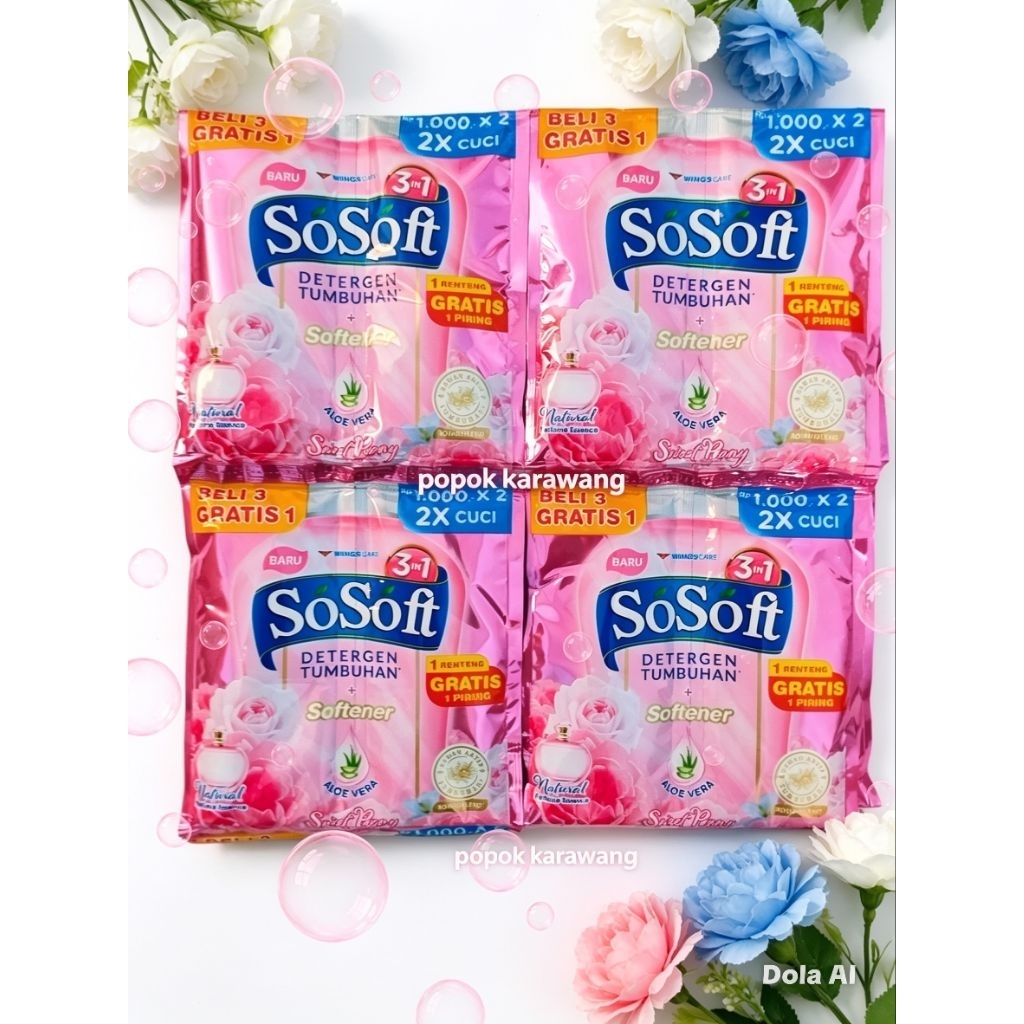 SOSOFT 80 ML DOUBLE SACHET