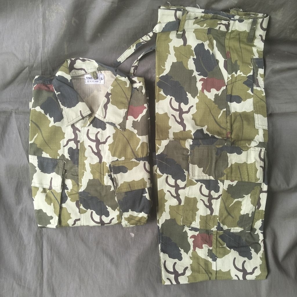 loreng jadul pdl loreng daun anggur celana camo mitchel pattern loreng seroja timtim camo perang vie