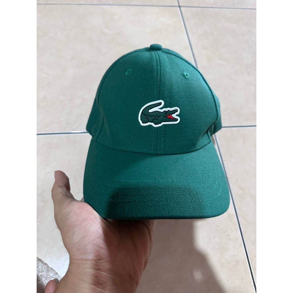 topi w hijau ganteng 2 buaya bekas no minus VVGC