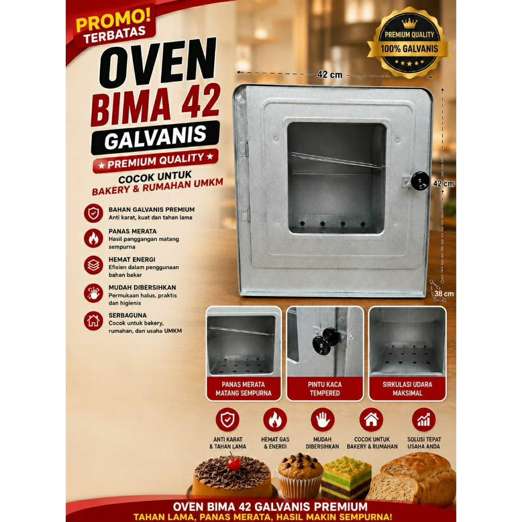 OVEN KOMPOR TANGKRING BIMA 42 CM SIZE BESAR VIA OJOL