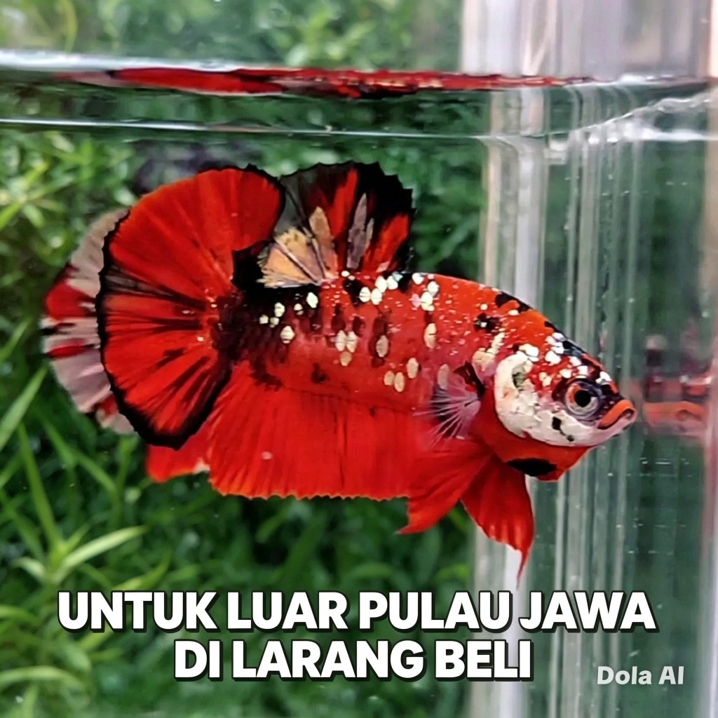 hiasan aquarium Ikan Cupang Giant Cello Bahanan Koi Galaxy Multicolor Berkualitas Hiasan Aquarium