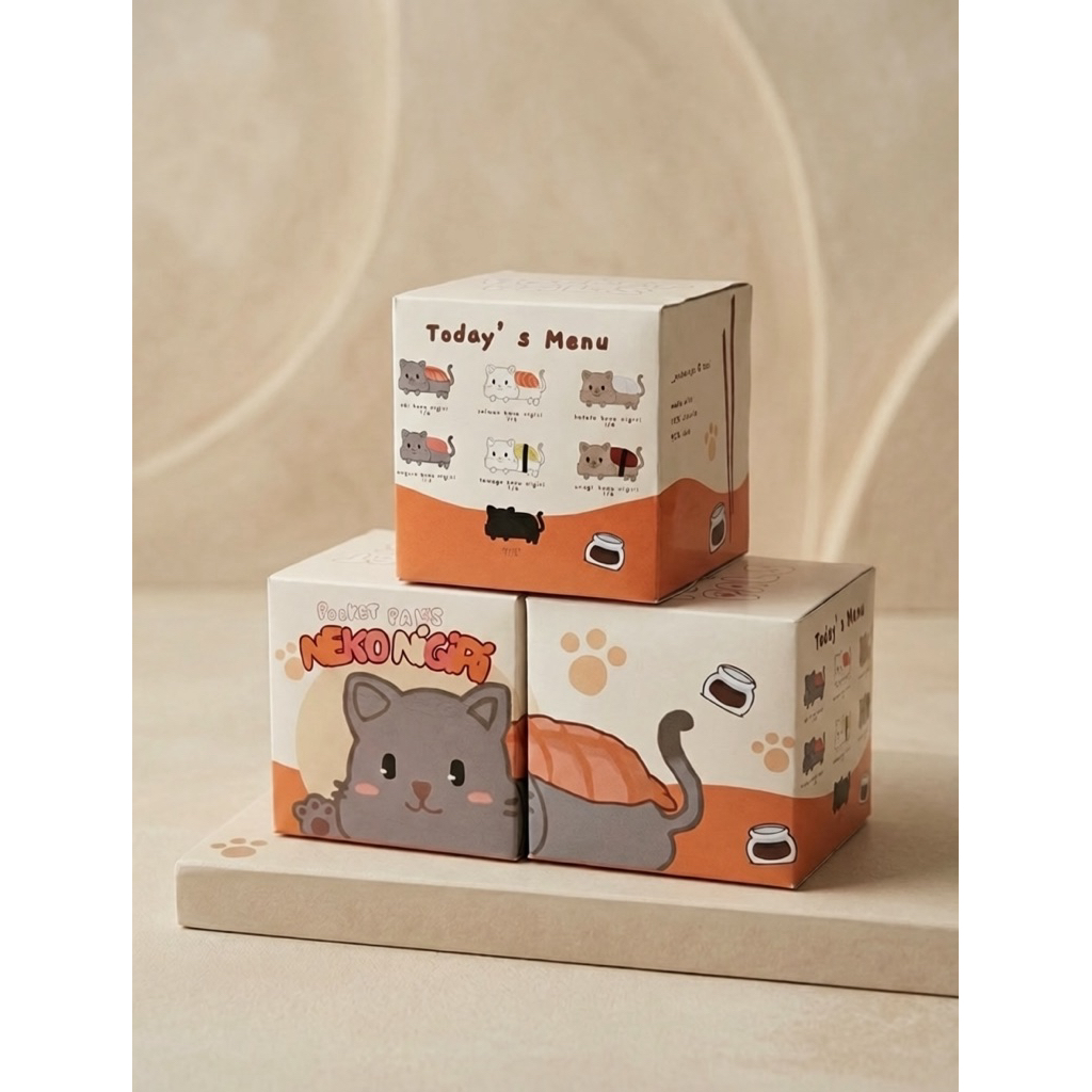 POCKET PALS [Neko Nigiri Series] - Handmade Crochet Amigurumi Blind Box Cute Aesthetic Fashion Acces