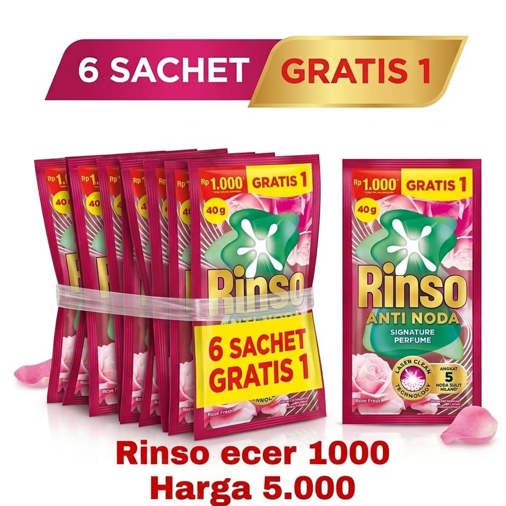 Rinso Cair 1000 isi 7 sachet