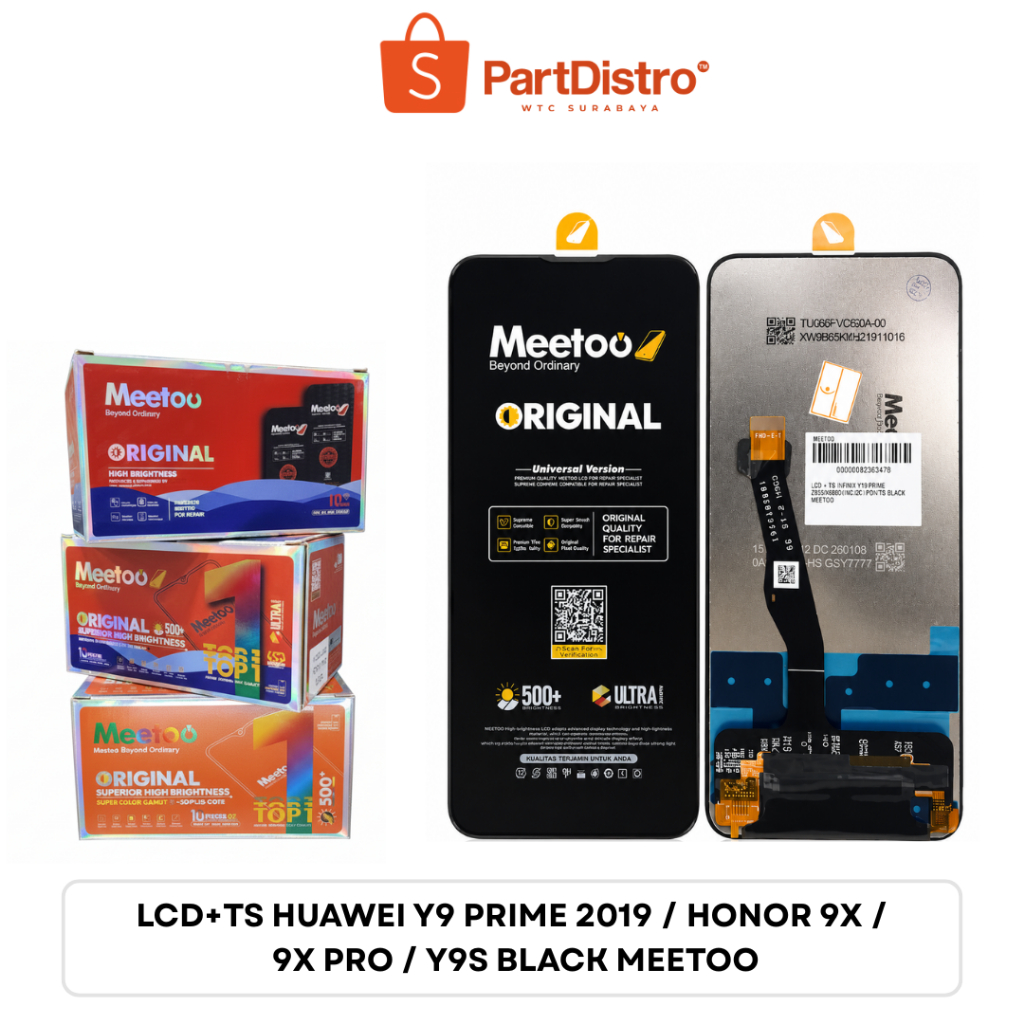 LCD+TS HUAWEI Y9 PRIME 2019 / HONOR 9X / 9X PRO / Y9S BLACK MEETOO