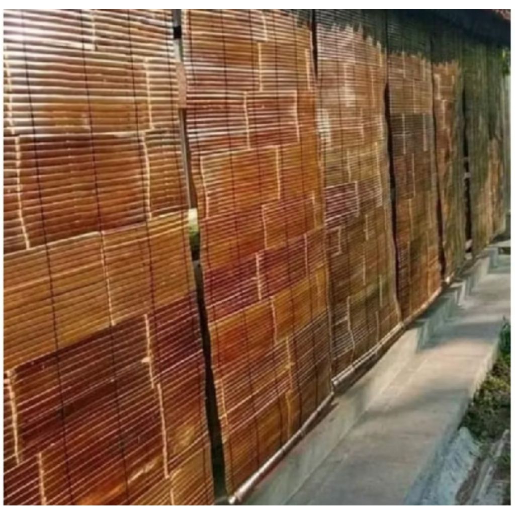 Kerai Bambu Wulung Hitam Asli Tirai Bambu Wulung Hitam Berkualitas