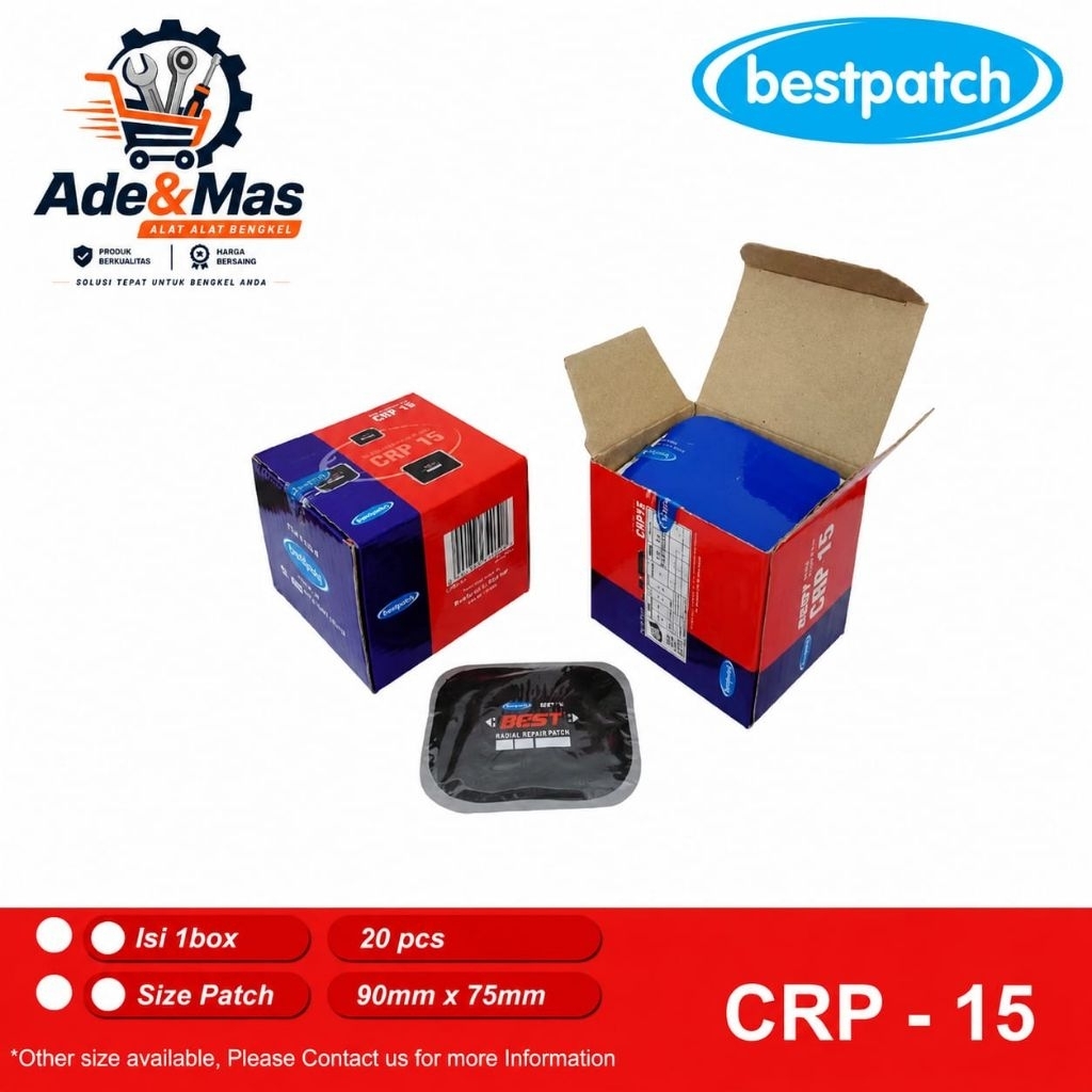 Bestpatch CRP 15 - Radial / Karet Tambal Ban Tip Top