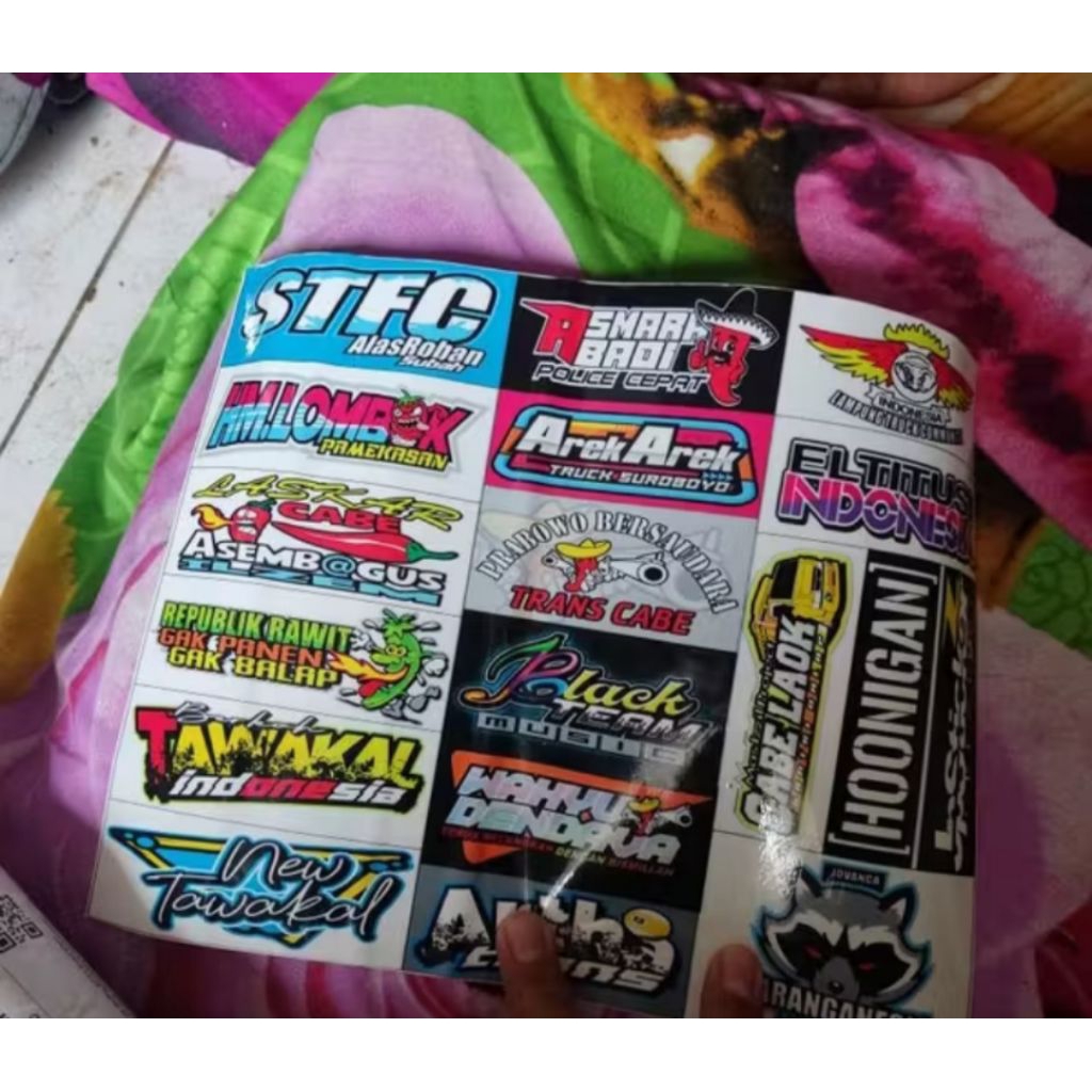 sticker truk stiker truck cabe pedas stiker viral