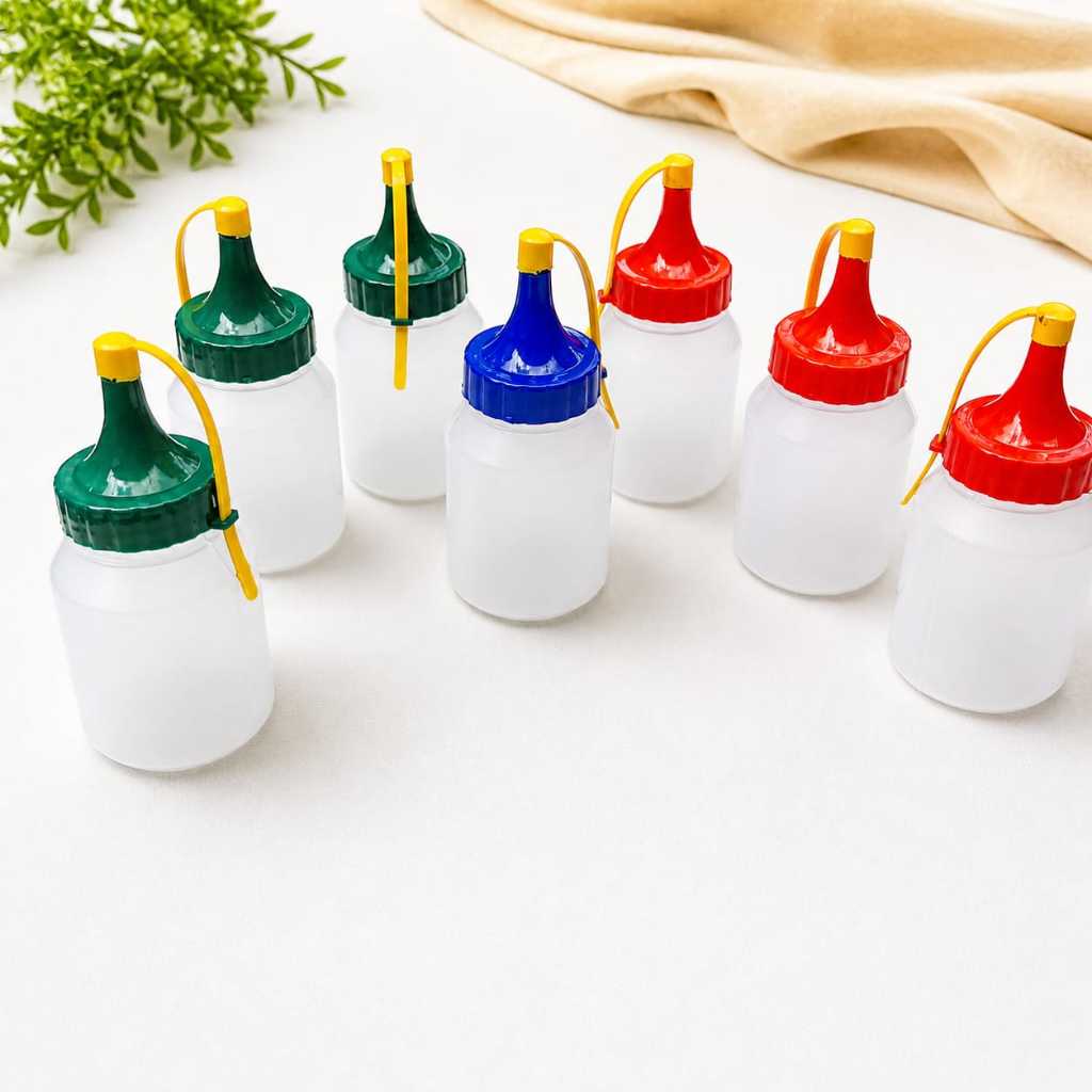 [ isi 3 pcs] Wadah Tabuhan kecil Random/botol kecap/ berem isi tutup untuk persembahyangan