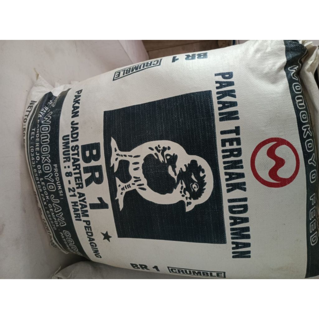 ( 50 Kg ) BR 1 *. Wonokoyo, Pakan Ayam Pedaging.