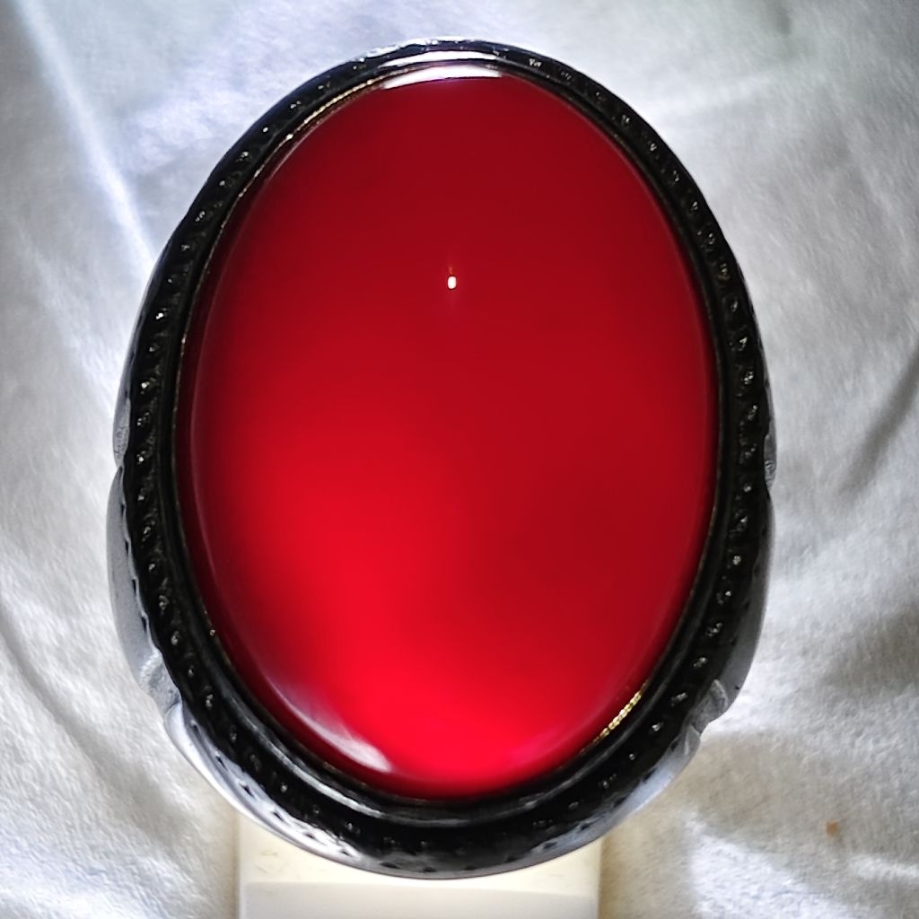 mediahikmah63 batu permata akik red baron big size jumbo 18 x 25 mm size jari 10 bukan bacan rubi ru