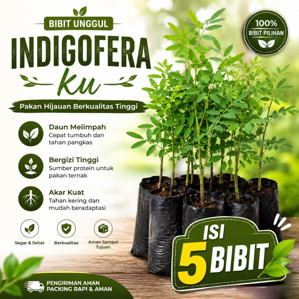 Bibit Indigofera isi 5 bibit/Indigofera Bibit/Indigofera Pakan Ternak