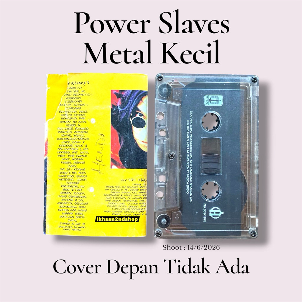 Kaset Pita Power Slaves - Metal Kecil
